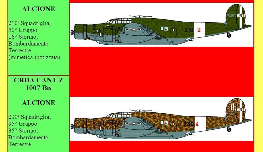 Aerei Italiani - Scheda Tecnica - CRDA Cant. Z 1007 Bis